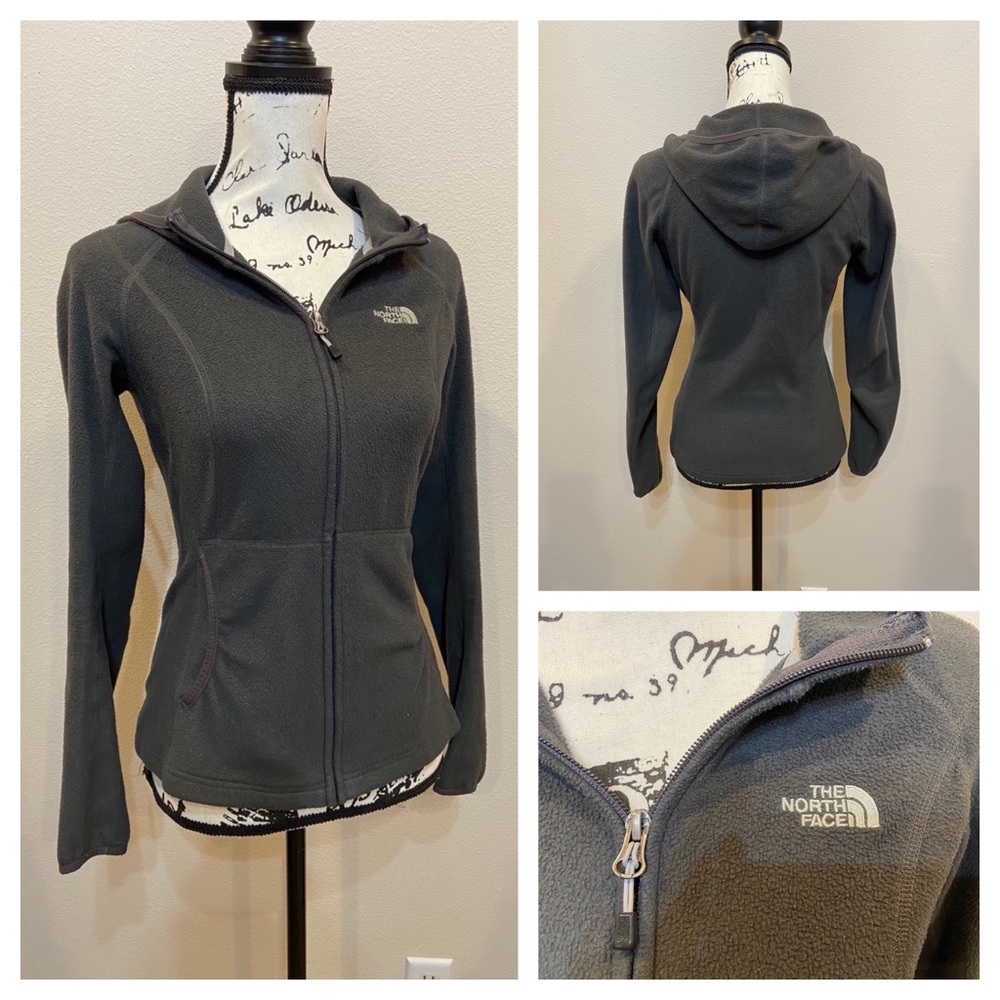 North Face Polartech Fleece Zip Up Hoodie Jacket